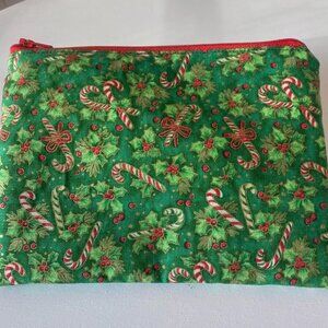Candy Cane Print Coin Purse